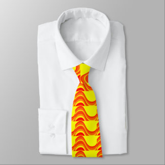 Corbata de cuello para hombres de color naranja ro