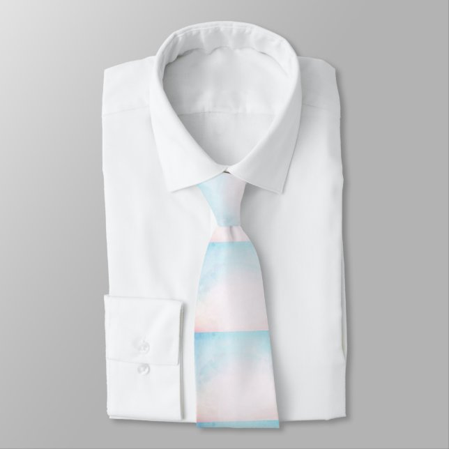 Corbata de cuello para hombres rosa y azul (Atado)