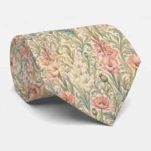 Corbata de cuello pastel botánico vintage de Artes