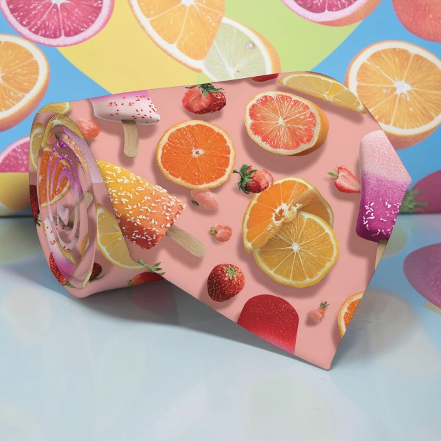 Corbata de cuello personalizada de frutas de veran (Subido por el creador)