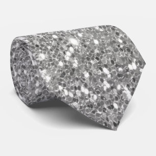corbata de cuello purpurina