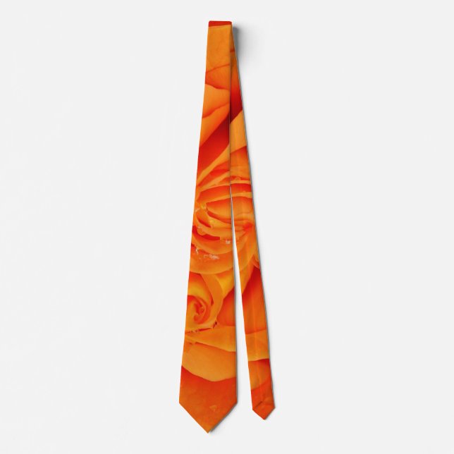 corbata de cuello rockabilly rosa naranja (Anverso)