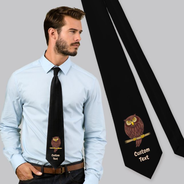 Corbata de dibujos animados de búho (Subido por el creador)