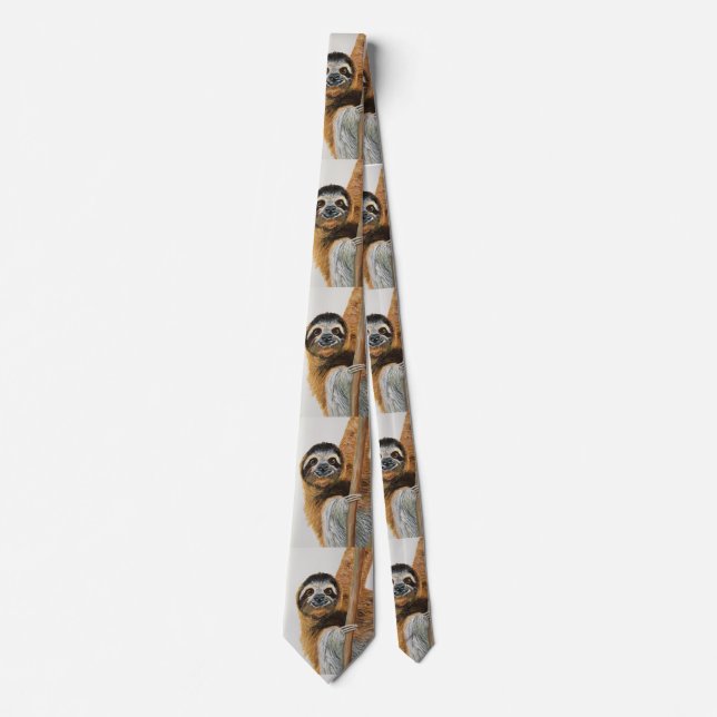 Corbata de diseño de perezoso (Anverso)
