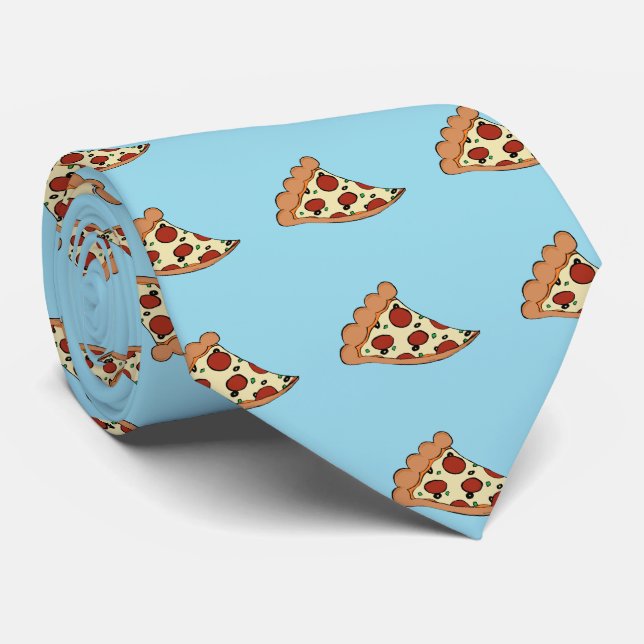 Corbata de diseño de pizza (Enrollado)