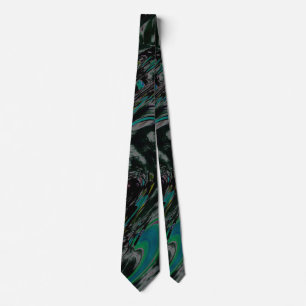 Corbata de diseño - Remolino de pavo real
