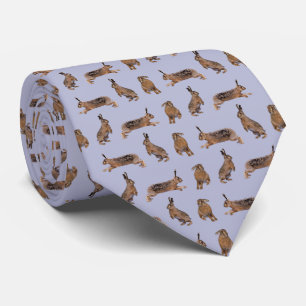 Corbata de doble impresión Hare Frenzy (Lila)