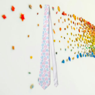 Corbata de Elegancia del Arcoíris del Orgullo Tran