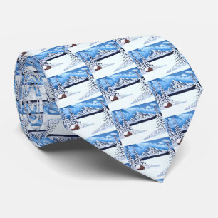 Corbata de escena invernal maravillosa