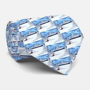 Corbata de escena maravillosa de invierno