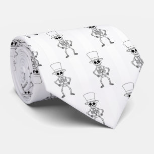 corbata de esqueleto