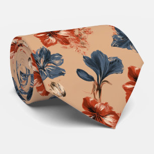 Corbata de estampado de amarilis para padrinos pro