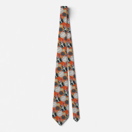 Corbata de estilo japonés moderno con bolas y remo