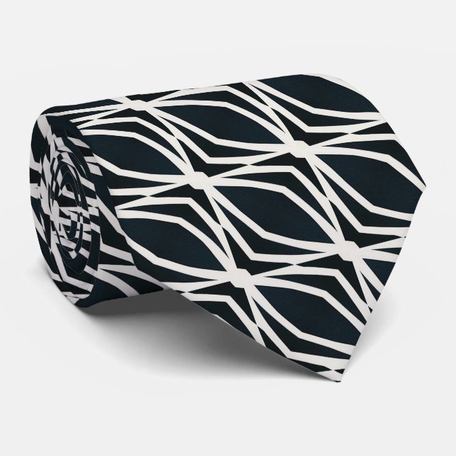 Corbata de estilo masculino moderno rayas (Enrollado)