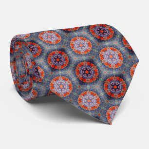 Corbata de estrellas de vidrio emplomado
