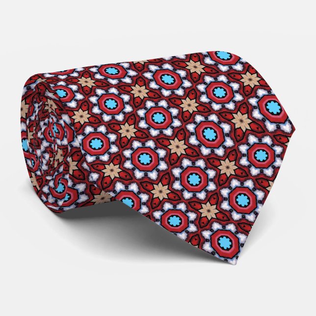 Corbata de estrellas fugaces de Navidad (Enrollado)