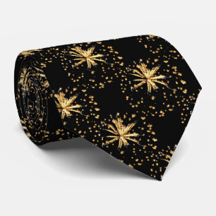 Corbata de fiesta con patrón de fuegos artificiale