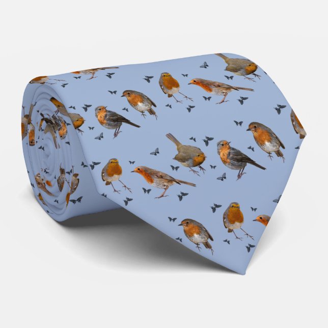Corbata de fiesta de Robin (azul claro) (Enrollado)