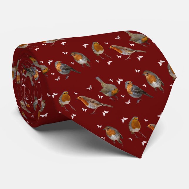 Corbata de fiesta de Robin (Burgundy) (Enrollado)