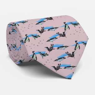 Corbata de fiesta en la piscina de pingüinos doble