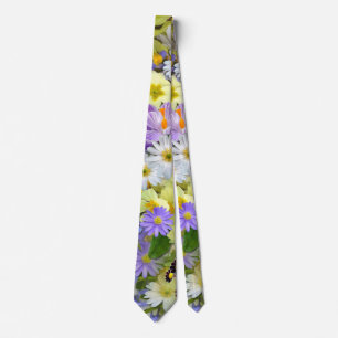 corbata de flores de primavera