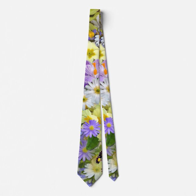 corbata de flores de primavera (Anverso)