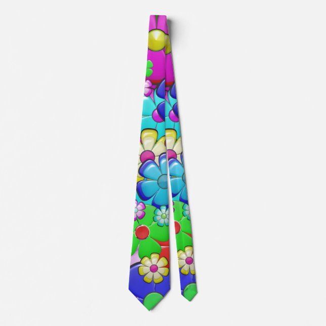 Corbata de flores hippie (Anverso)