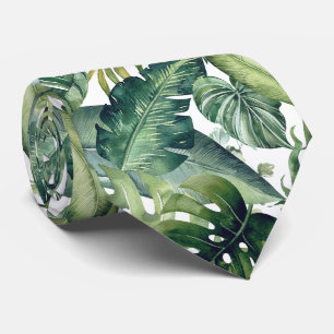 Corbata de follaje tropical exuberante PixDezines