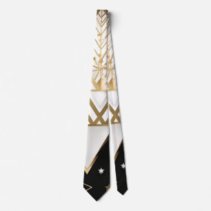 corbata de formas geométricas de navidad