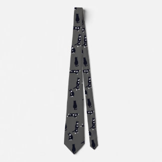 Corbata de gato esmoquin: patrón de gato negro y b