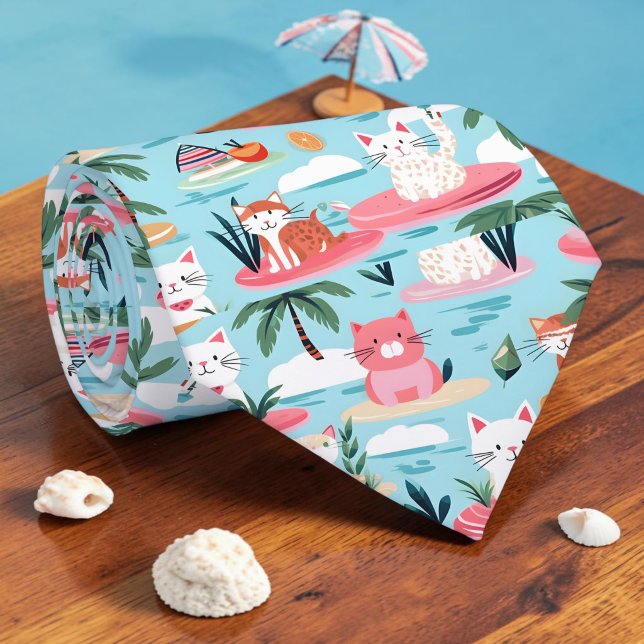 Corbata de Gatos de Playa de Verano Estacional (Subido por el creador)