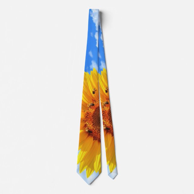 Corbata de girasol amarillo (Anverso)