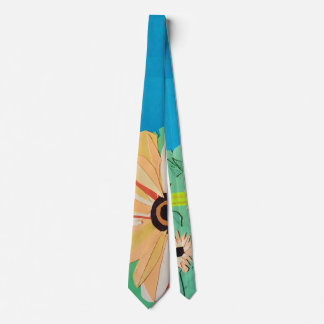 Corbata de girasol de papel