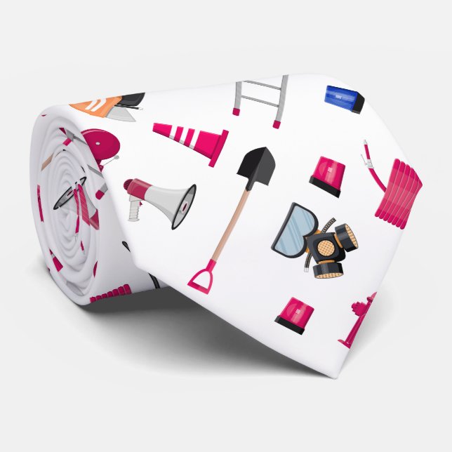 Corbata de graduación para bomberos (Enrollado)