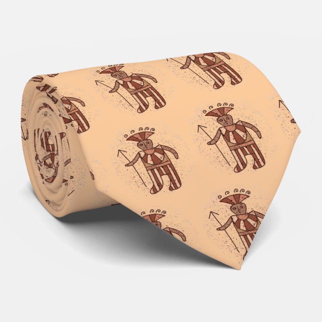 Corbata de Guerrero Tribal (Enrollado)