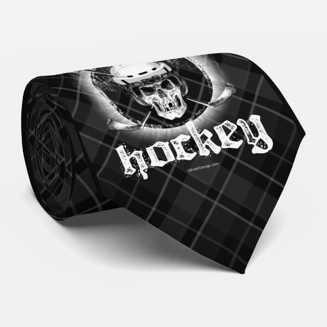 Corbata de Hockey Bad Bonez (oscuro) (Enrollado)