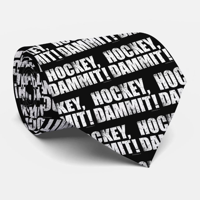 Corbata de hockey (oscuro) (Enrollado)