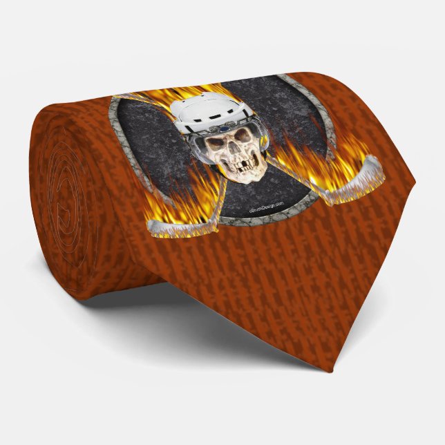 Corbata de hockey sobre hielo (oscuro) (Enrollado)