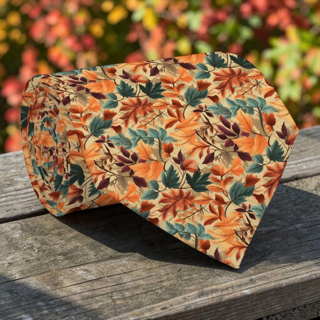 Corbata de hojas de otoño (Subido por el creador)
