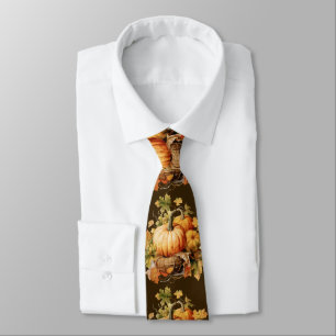 Corbata de hojas de otoño – Moda de otoño en acuar