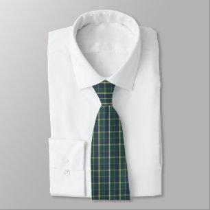Corbata de hombre a cuadros azul verde y amarillo
