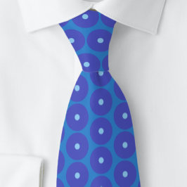 Corbata de hombre Aqua Blue Rings