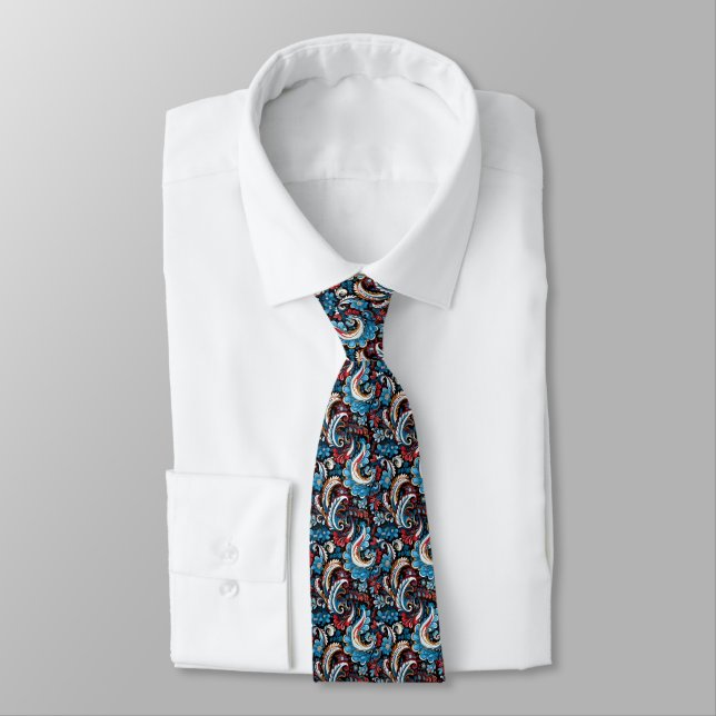 Corbata De Hombre Con Estampado De Paisley (Atado)