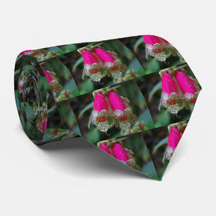 Corbata de hombre con flor de leopardo