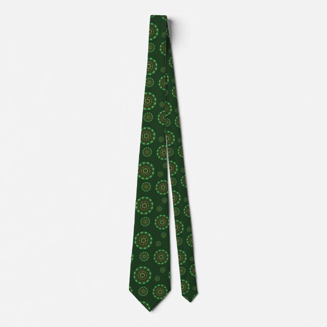 Corbata de hombre con mandala de la Tierra (Anverso)