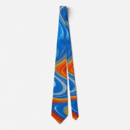 Corbata de hombre con remolino de colores