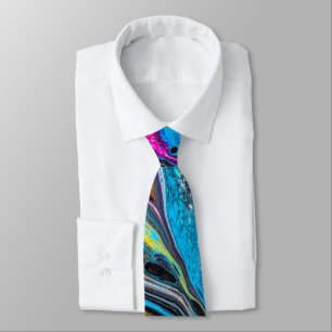 Corbata de hombre de lava caliente azul