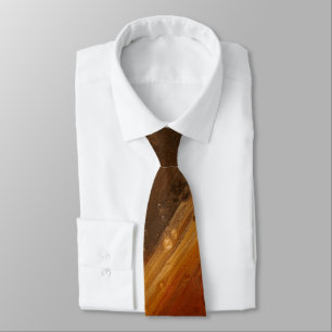 Corbata de hombre de lava marrón caliente