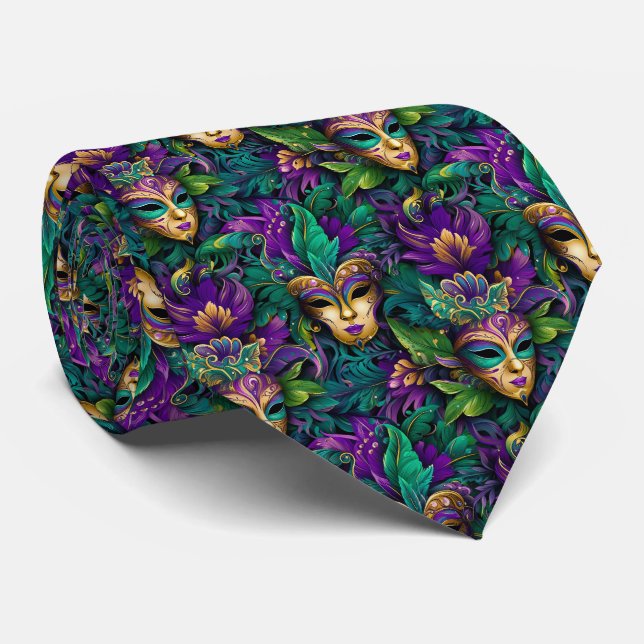 Corbata de hombre de Mardi Gras (Enrollado)