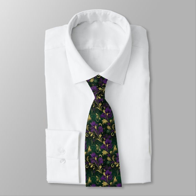 Corbata de hombre de Mardi Gras (Atado)
